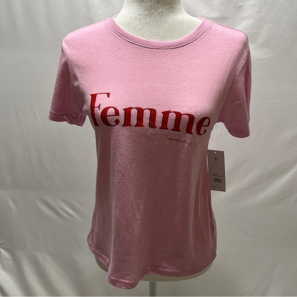 SPIRITUAL GANGSTER Womens FEMME Short Sleeve Tshirt Pink Size X-Small - Picture 2 of 8